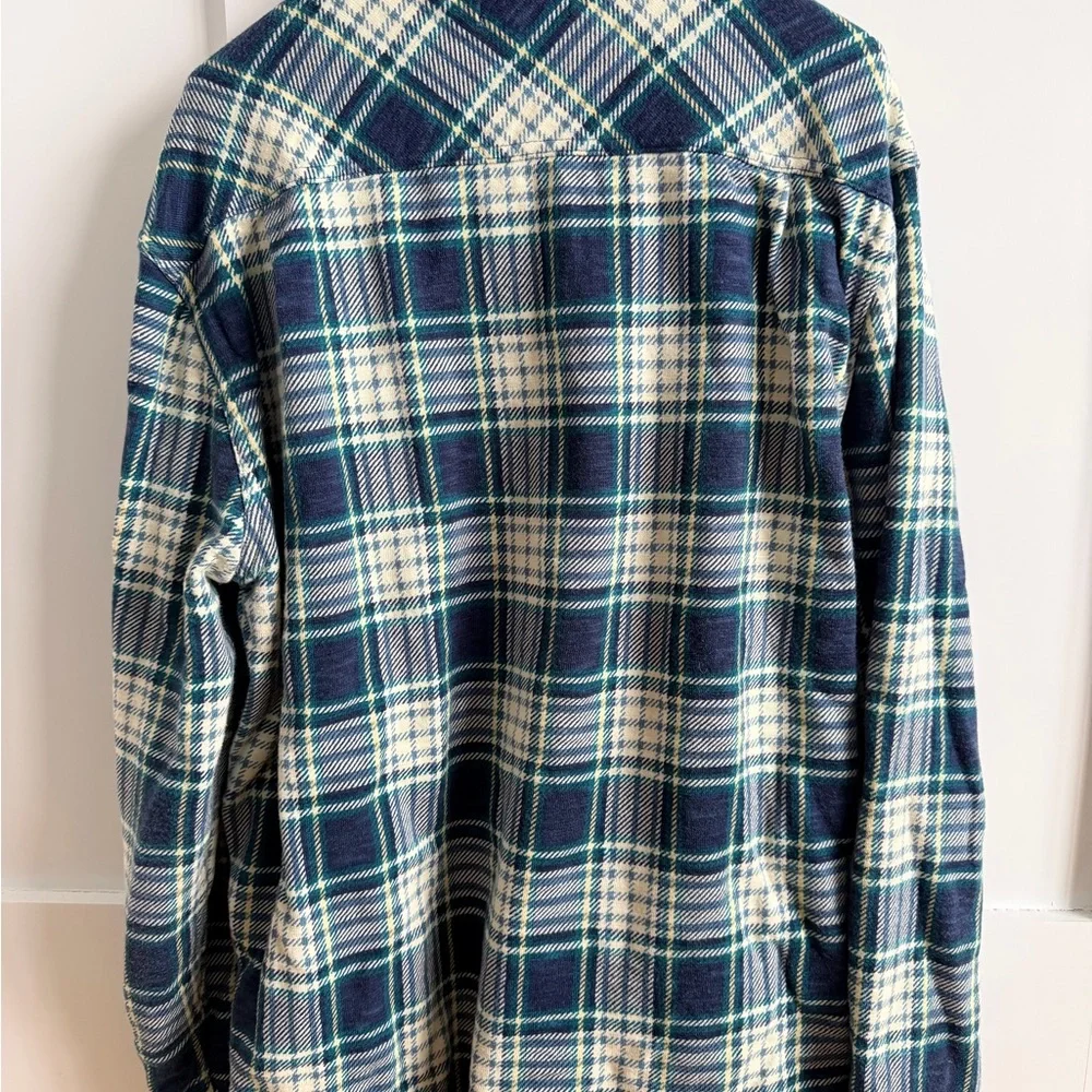 J. Crew Men’s Waffle-lined garment-dyed Harbor shirt in plaid sz M VGC - Picture 4 of 11